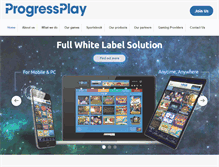 Tablet Screenshot of progressplay.com